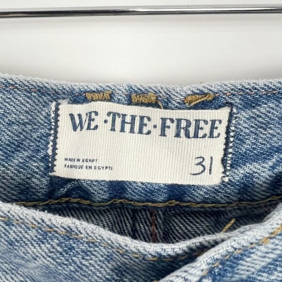 Free People We The Free High Rise Shorts Women's Size 31 Button Fly Frayed Hem - Picture 4 of 14
